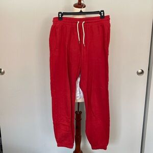Gap sweatpants in red